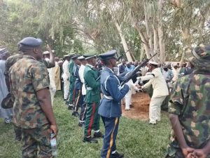Buhari buried in Daura amid tributes, military honours