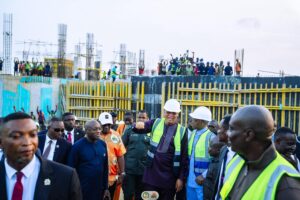 Gov. Eno inspects Ibom International Hospital project, urges citizens to enroll in health insurance