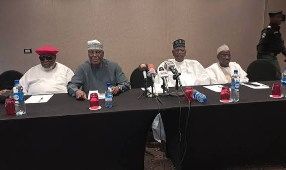 Coalition: Atiku, Tambuwal, Mark, Other PDP leaders in high-level meeting
