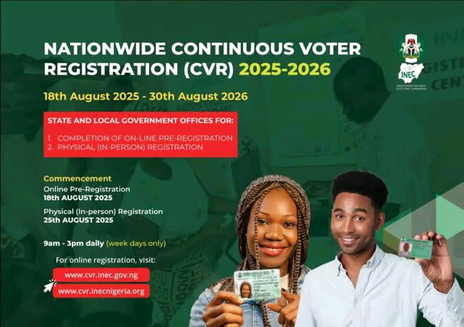 Nigerians flock to INEC portal as over 500,000 register in five days