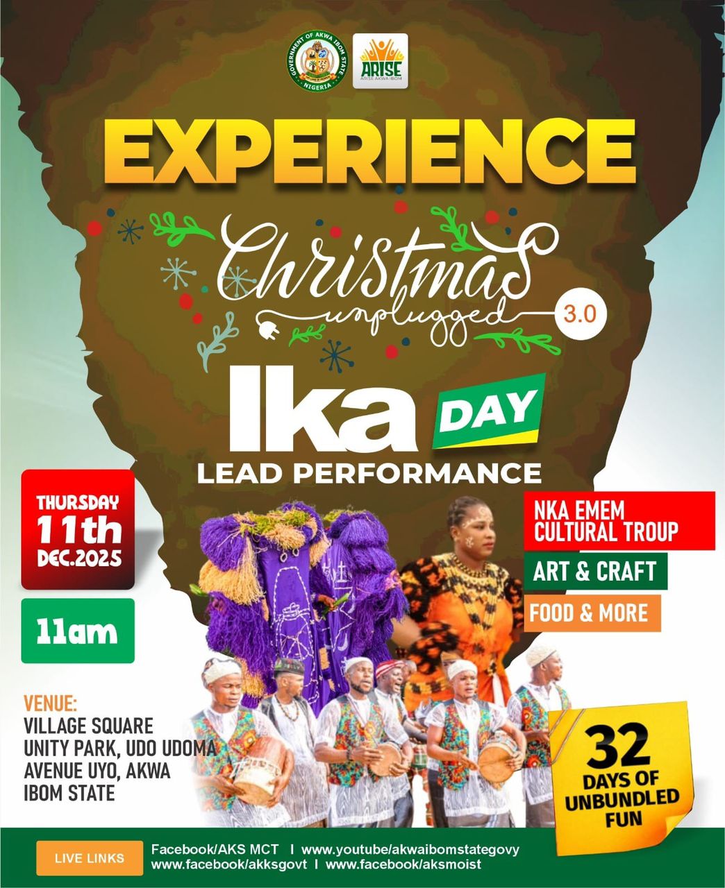 Experience the Heart of Annang Culture at Ika Day, Christmas Unplugged 3.0
