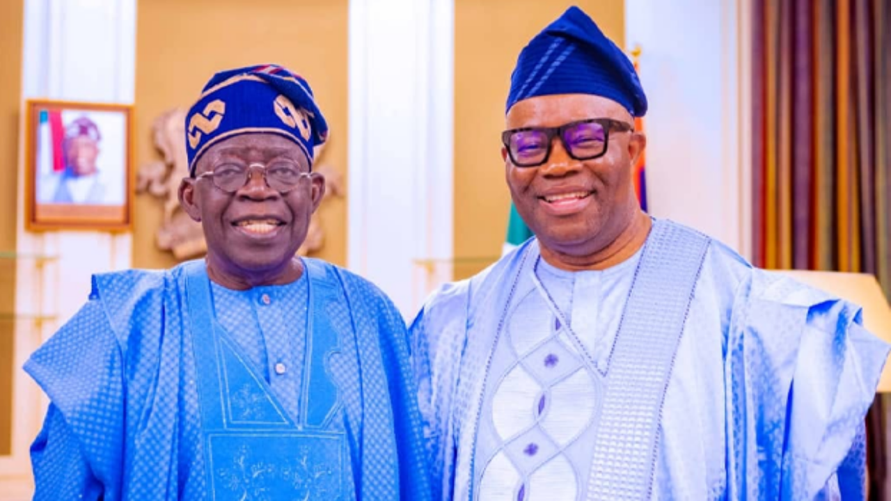 Tinubu jokes with Akpabio at NRS Inauguration, says reforms target revenue leakages