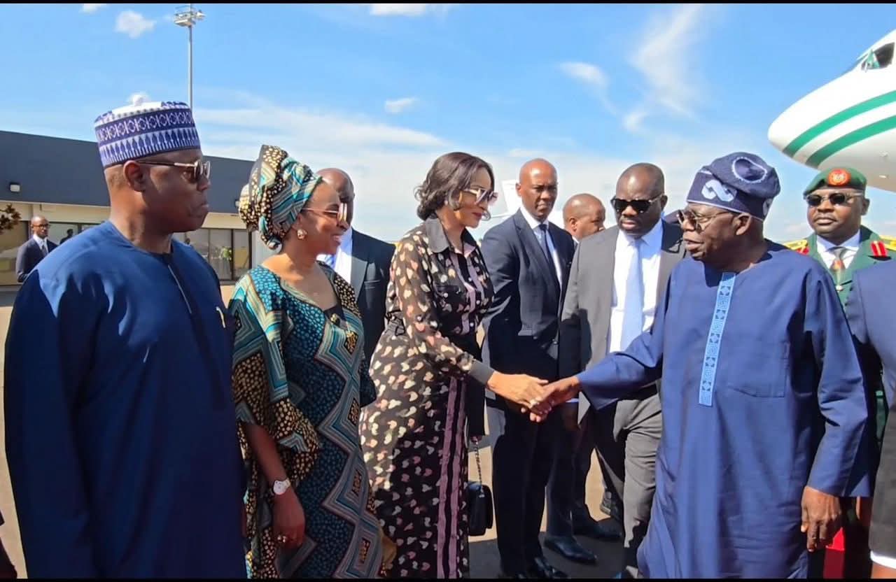 Tinubu arrives Kigali for The Africa CEO Forum