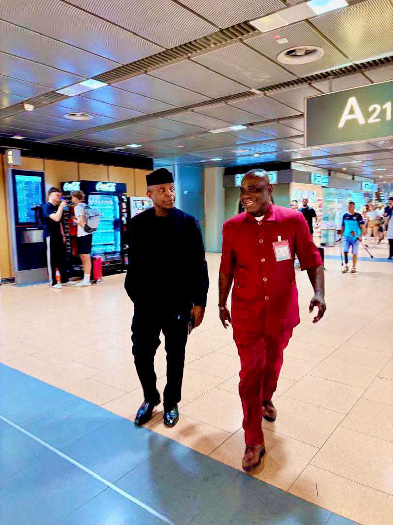 Osinbajo, Enang holds Strategic talks in Hamburg as Global Powers debate the end of Traditional Foreign aid