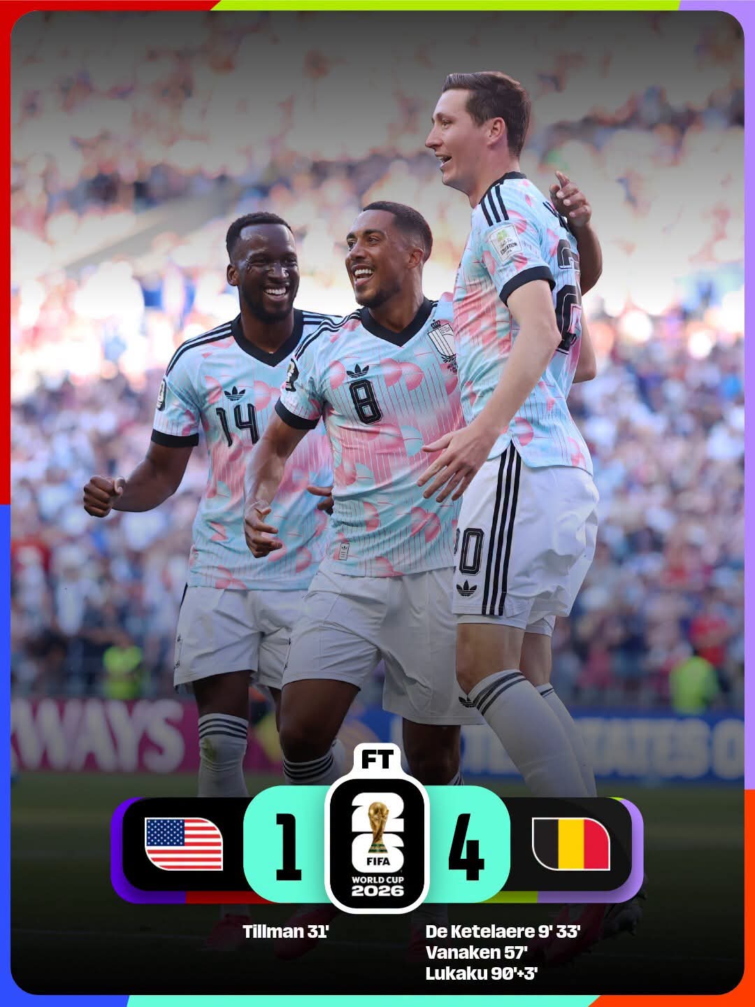 Belgium 4-1 USA: The Gods of Justice Are Still Awake