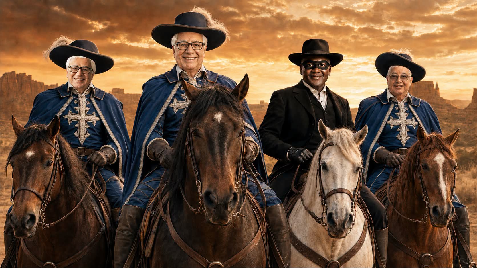 The Three Musketeers and the Lone Ranger: The two greatest African families