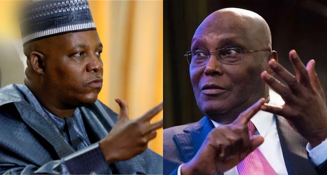 Picture of Shettima and Atiku